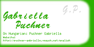 gabriella puchner business card